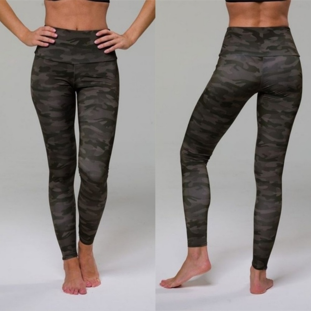 SOLD-ONZIE High Rise Leggings - MOSS CAMO - Picture 4 of 8